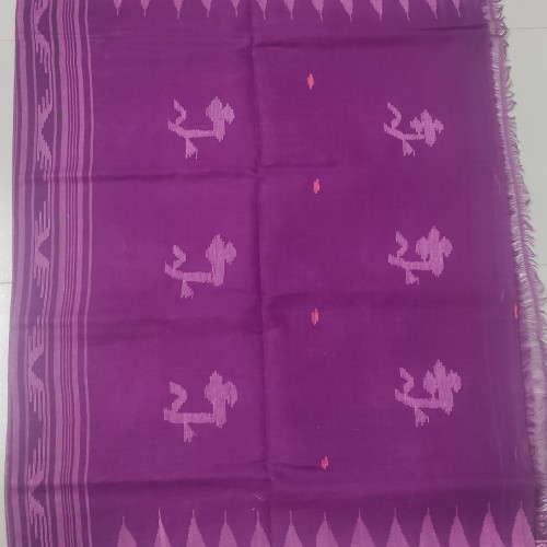 Royal Purple Handloom Monipuri Sharee