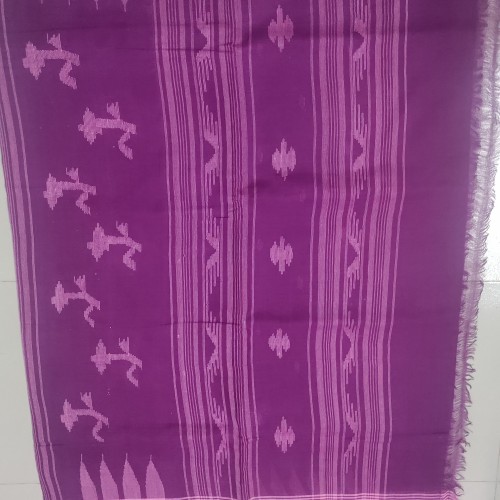 Royal Purple Handloom Monipuri Sharee