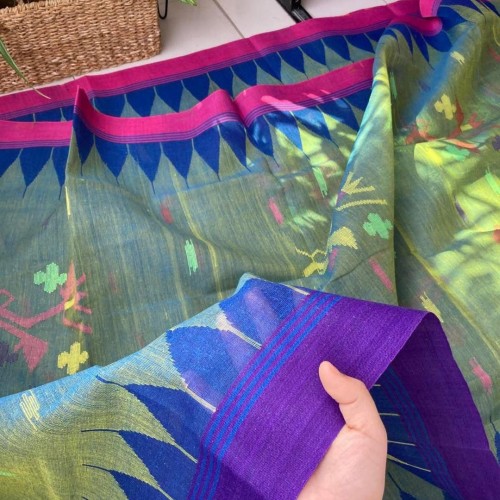 Sea Green Monipuri Saree