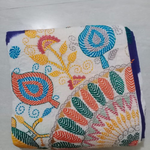 Indigo Blossom Nakshi Kantha