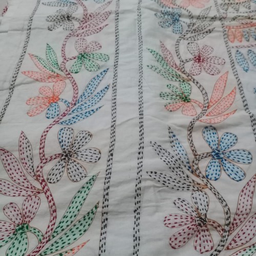 Rainbow Blossom Nakshi Kantha