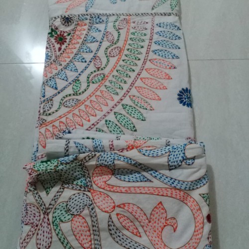 Rainbow Blossom Nakshi Kantha