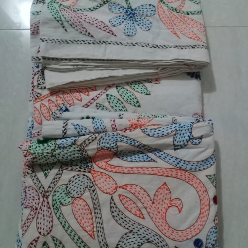 Rainbow Blossom Nakshi Kantha