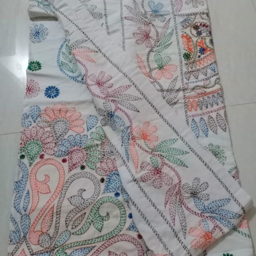 Rainbow Blossom Nakshi Kantha