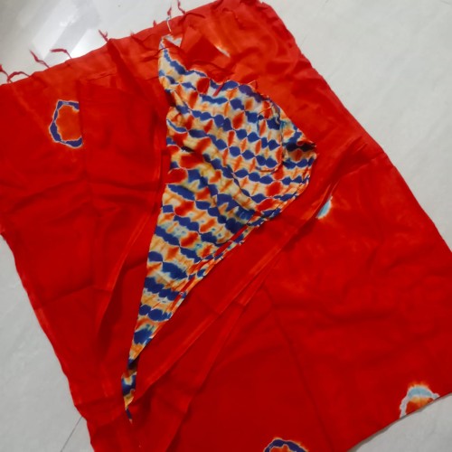 Ruby Shibori Saree