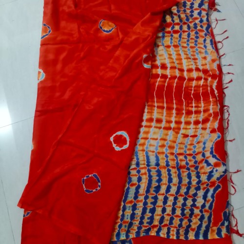 Ruby Shibori Saree