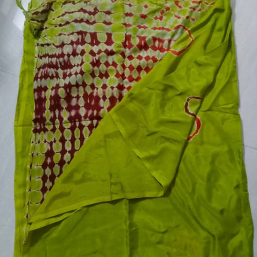 Lime Green Saree