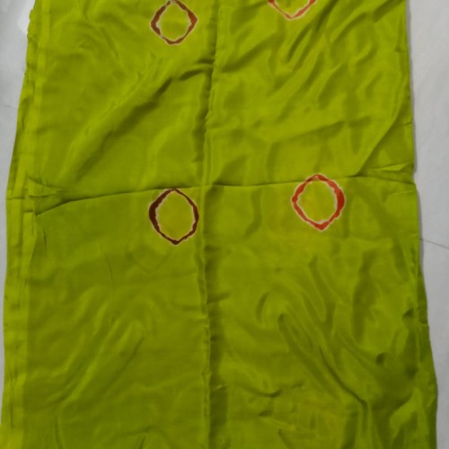 Lime Green Saree