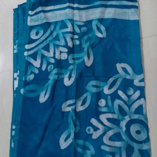 Ocean Bloom Saree
