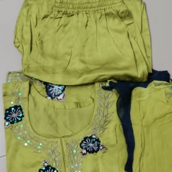 Olive Lime Green Three Pieces