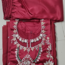 Deep Rose Pink Three Pieces