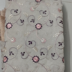 Champagne Beige Silk Saree